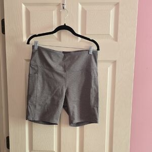 Women's Heather Gray Bike‎ Shorts